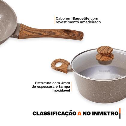 Imagem de Jogo de Panelas Completo 11 Peças Revestimento Cerâmico Premium Indução