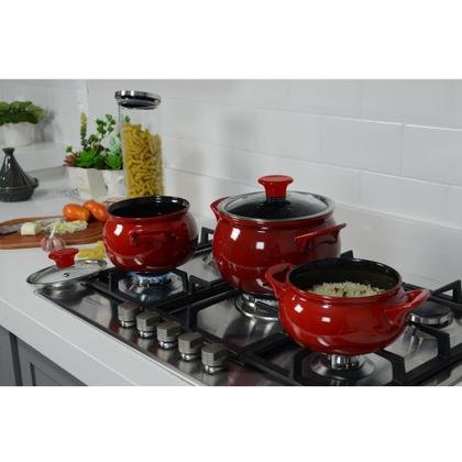 Imagem de Jogo de Panelas de Cerâmica New Premier Joy 5 Peças Pomodoro Ceraflame