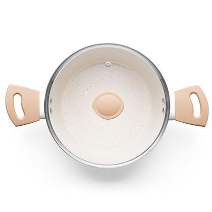 Imagem de Jogo De Panelas de Indução 5 Peças Revestimento Ceramic-flon Vanilla MTA