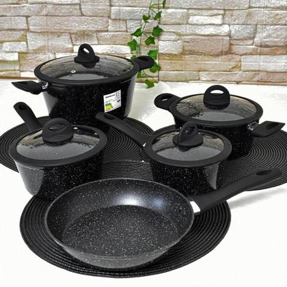 Imagem de Jogo De Panelas De Indução Antiaderente Cerâmica Viena 5Pçs
