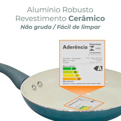 Imagem de Jogo de Panelas de induçao Revestimento Cerâmica Genebra Plus 7 Peças - Casambiente