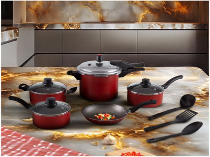 Imagem de Jogo de Panelas Eirilar Antiaderente de Alumínio