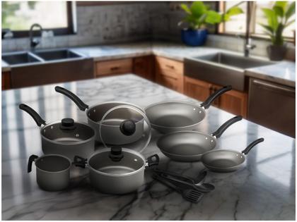 Imagem de Jogo de Panelas Eirilar Antiaderente de Alumínio Grafite 10 Peças Facility