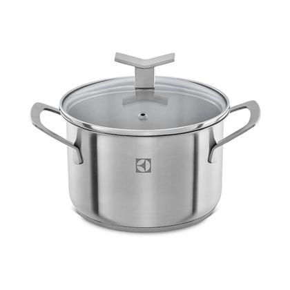 Imagem de Jogo de Panelas Electrolux Inox Com 5 Peças Design Com Fundo Triplo
