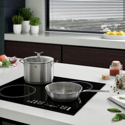 Imagem de Jogo de Panelas Electrolux Inox Com 5 Peças Design Com Fundo Triplo