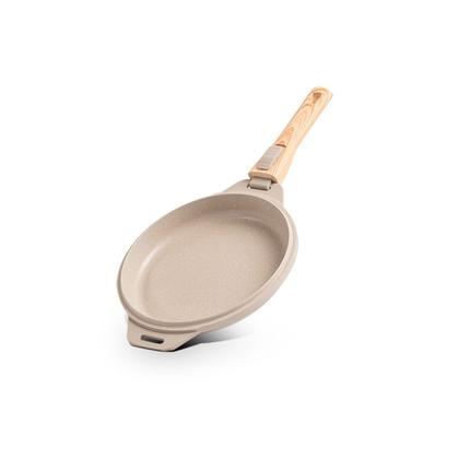 Imagem de Jogo de Panelas Empilhável Brinox Loft 7 Peças Antiaderente Ceramic Life, Cabo Removível e Fundo de Indução - Areia