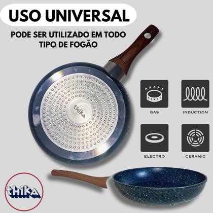 Imagem de Jogo De Panelas Indução 4 Peças Antiaderente Thika Com Tampas