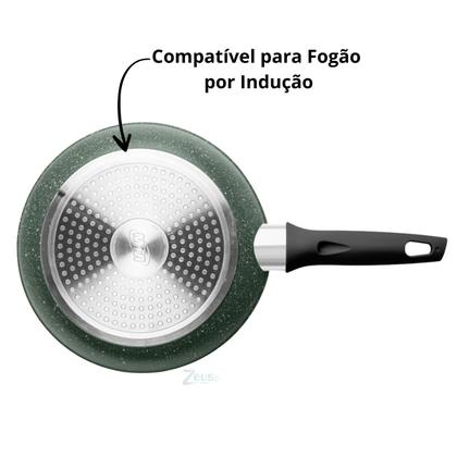 Imagem de Jogo de Panelas Mta Antiaderente Carmela Garden 5 Pç Verde