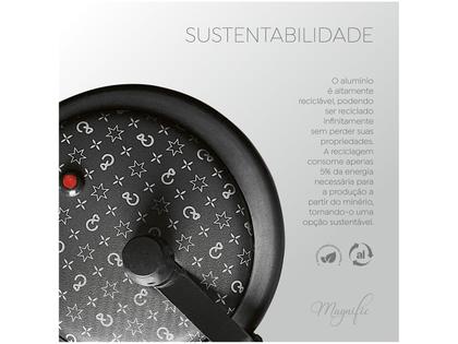 Imagem de Jogo de Panelas Panelux Antiaderente de Alumínio Grafite 7 Peças Magnific