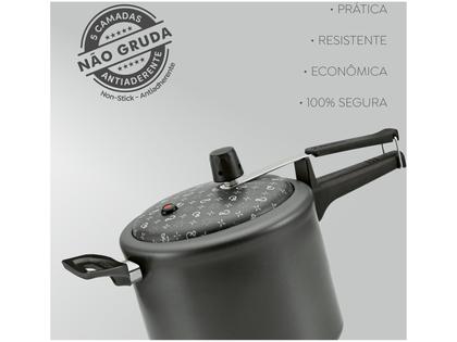 Imagem de Jogo de Panelas Panelux Antiaderente de Alumínio Grafite 7 Peças Magnific