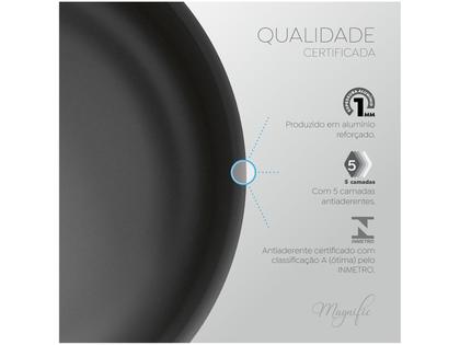 Imagem de Jogo de Panelas Panelux Antiaderente de Alumínio Grafite 7 Peças Magnific