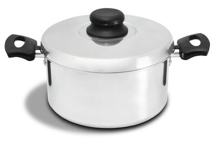 Imagem de Jogo De Panelas Polido 13 Peças Com Panela De Pressão e Utensílios  ARNIX