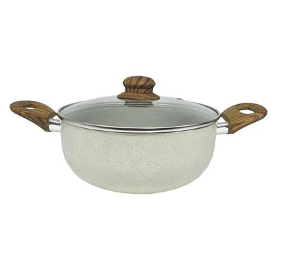 Imagem de Jogo de Panelas Revestimento Cerâmica Casambiente 8 Peças Vanilla Sahara