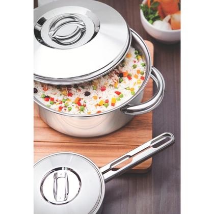 Imagem de Jogo de Panelas Solar 11 Peças em Aço Inox Fundo Triplo Tramontina