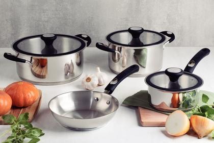 Imagem de Jogo de Panelas Solar Silicone Inox Fundo Triplo 4 Peças Tramontina