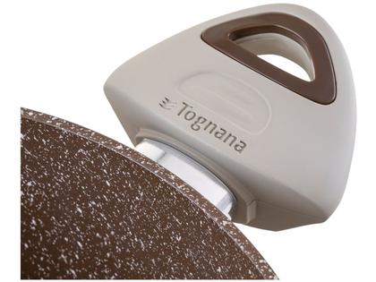 Imagem de Jogo de Panelas Tognana Antiaderente de Alumínio Marrom 5 Peças Perolado