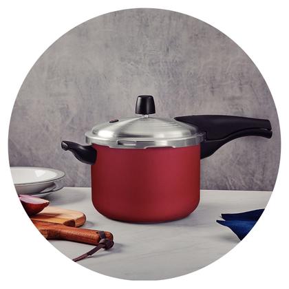 Imagem de Jogo De Panelas Tramontina 13 Peças Com Panela De Pressão e Utensílios