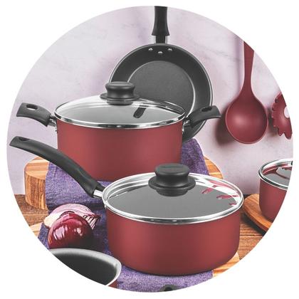 Imagem de Jogo De Panelas Tramontina 13 Peças Com Panela De Pressão e Utensílios