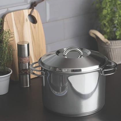 Imagem de Jogo De Panelas Tramontina 7 Peças Aço Inox Fundo Triplo de Indução Solar 