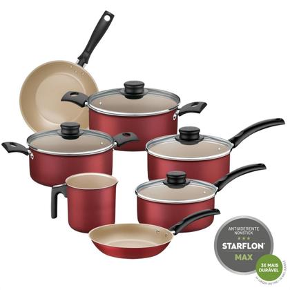Imagem de Jogo de Panelas Tramontina 7 Peças Starflon T1 Caçarola