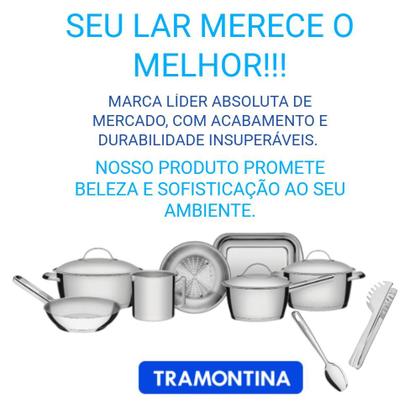 Imagem de Jogo de Panelas Tramontina Allegra Com Pegador e Colher 9Pçs