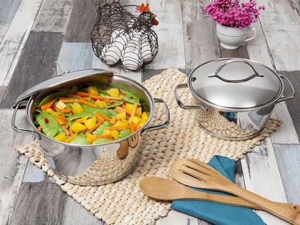 Imagem de Jogo de Panelas Tramontina Allegra Inox