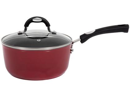 Imagem de Jogo de Panelas Tramontina Antiaderente de Alumínio Vermelho 5 Peças Mônaco