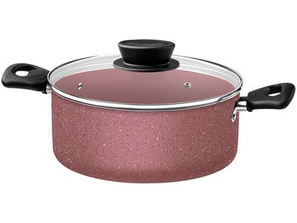 Imagem de Jogo de Panelas Tramontina de Alumínio Rosa 7 Peças Linz