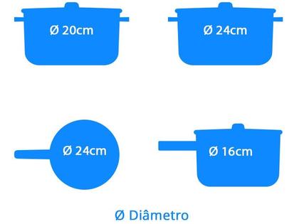 Imagem de Jogo de Panelas Tramontina Inox Fundo Triplo 4 Peças Brava