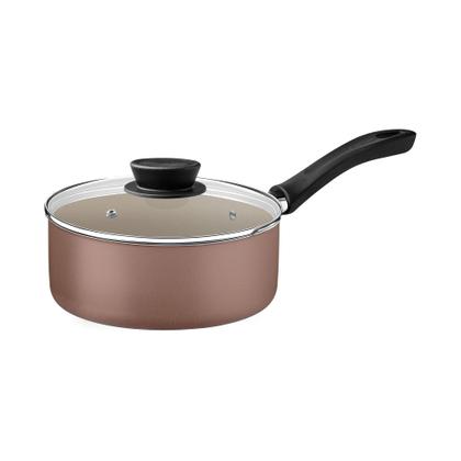 Imagem de Jogo de Panelas Tramontina Linz em Alumínio Antiaderente Starflon Max Mocaccino 10 Peças