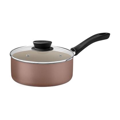 Imagem de Jogo de Panelas Tramontina Linz em Alumínio Antiaderente Starflon Max Mocaccino 10 Peças