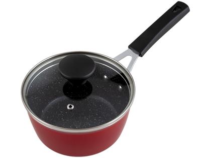 Imagem de Jogo de Panelas Tramontina Revestimento Cerâmico de Alumínio Vermelho 4 Peças Glenz