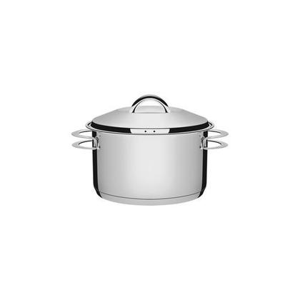 Imagem de Jogo de Panelas Tramontina Solar Aço Inox Fundo Triplo Indução 4 peças + Pegador de massa