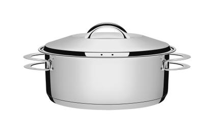 Imagem de Jogo de Panelas Tramontina Solar Aço Inox Fundo Triplo Indução 6 peças + Pegador de massa