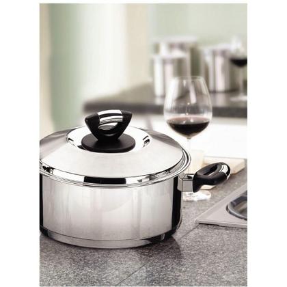 Imagem de Jogo De Panelas Tramontina Solar Baquelite Em Aço Inox Fundo Triplo 6 Peças