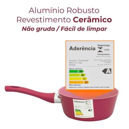 Imagem de Jogo de Panelas Viena 5 Peças Revestimento Cerâmica 4,5mm - Casambiente