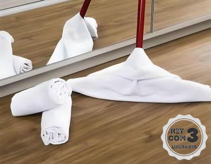 Imagem de Jogo de pano de chão com 3 unidades saco alvejado 65cm x 40cm