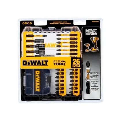 Imagem de Jogo de Parafusar Flextorq com 26 Peças Dewalt Dwangft26set