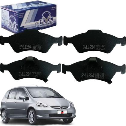 Imagem de Jogo de Pastilha De Freio Dianteira Original Syl Honda Fit 1.4 1.5 16v 2003 2004 2005 2006 2007 2008