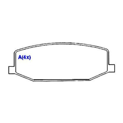 Imagem de Jogo de Pastilha de Freio Dianteiro Carry Jimny Syl 1375