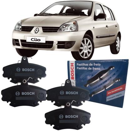 Imagem de Jogo de pastilhas freio dianteiro renault clio logan sandero 1.0 1.6 bosch