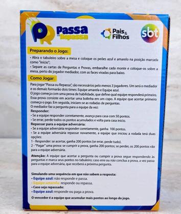 Imagem de Jogo De Perguntas E Respostas Passa Ou Repassa Pais & Filhos - pais&filhos