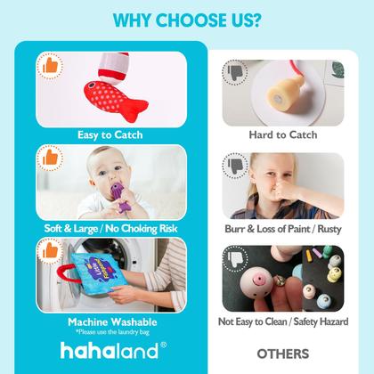 Imagem de Jogo de pesca em tecido Shahaland Montessori 1-3 anos para crianças