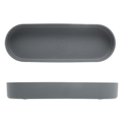 Imagem de Jogo De Pia Para Banheiro Lavabo 4 Peças Porta Escova Algodão Na Cinza Lyor