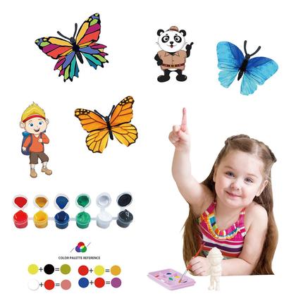 Imagem de Jogo de pintura de graffiti 3d de dinossauro pintado diy 56 peças conjunto de brinquedos infantis