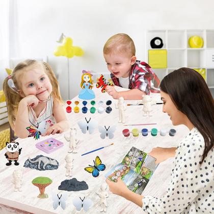 Imagem de Jogo de pintura de graffiti 3d de dinossauro pintado diy 56 peças conjunto de brinquedos infantis