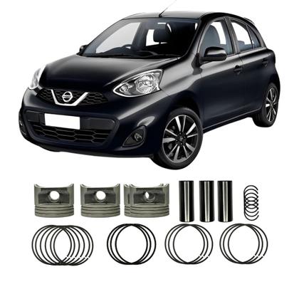 Imagem de Jogo de Pistão Com Anel Nissan March Versa 1.0 12v Flex 0,50