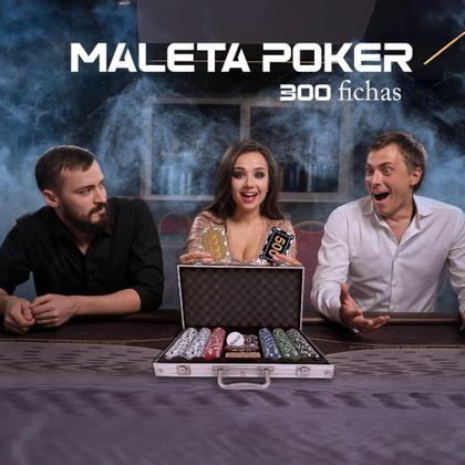 Imagem de Jogo De Poker Com Maleta Fichas Coloridas 300un