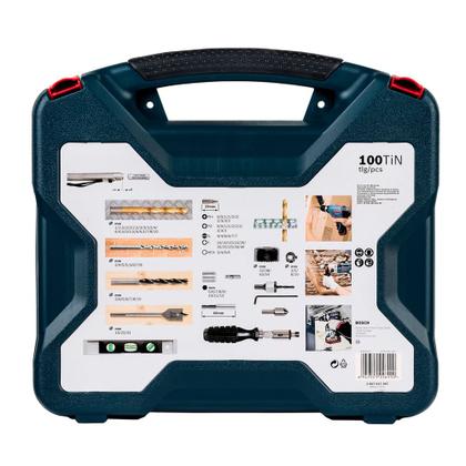 Imagem de Jogo de pontas e brocas em TITANIO X-LINE com 100Peças BOSCH