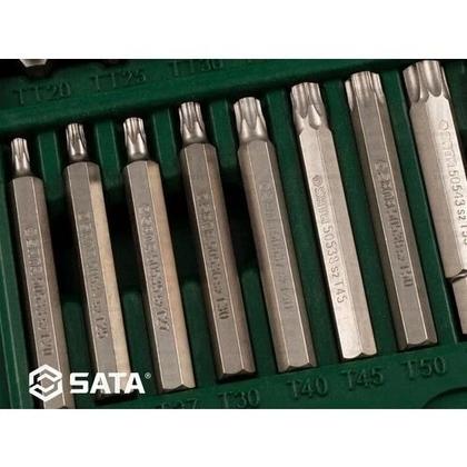 Imagem de Jogo de pontas hexagonais de 8mm com 42 peças sata st09327